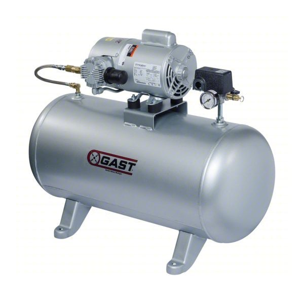 Gast Piston Air Compressor, 1 hp, 115/230V 6LCF-46T-M616NEX - main