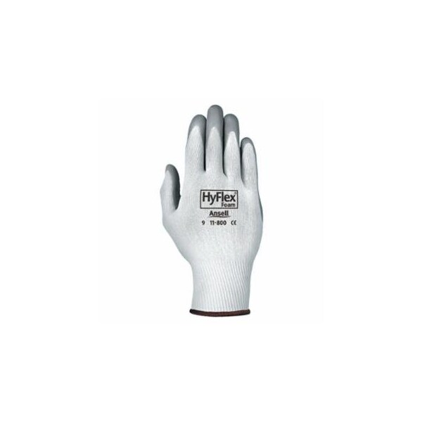 Hyflex Foam Nitrile Coated Gloves, Size 9, Grey/White, 11-800, 12PK 012-11-800-9 - main