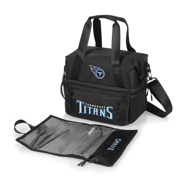 Picnic Time Family Of Brands NFL Tennessee Titans - Tarana Recycled Lunch Bag Cooler with Utensils 515-01-179-314-2 - main