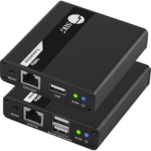 Siig 1080p HDMI USB KVM Over Cat6 Extender - 70m - Supports PCM 2/5.1/7.1, Dolby & DTS 5.1 CE-H27411-S1 - main