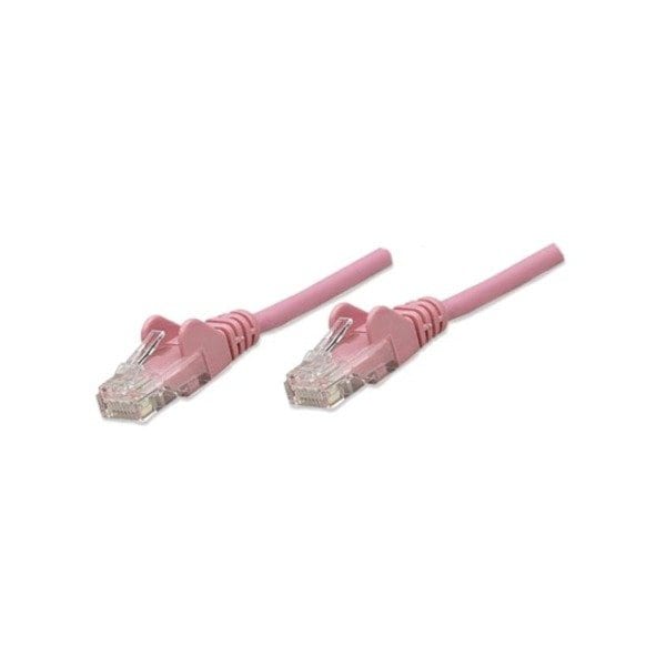 Intellinet Network Solutions 25 Ft Pink Cat6 Snagless Patch Cable 392815 - main