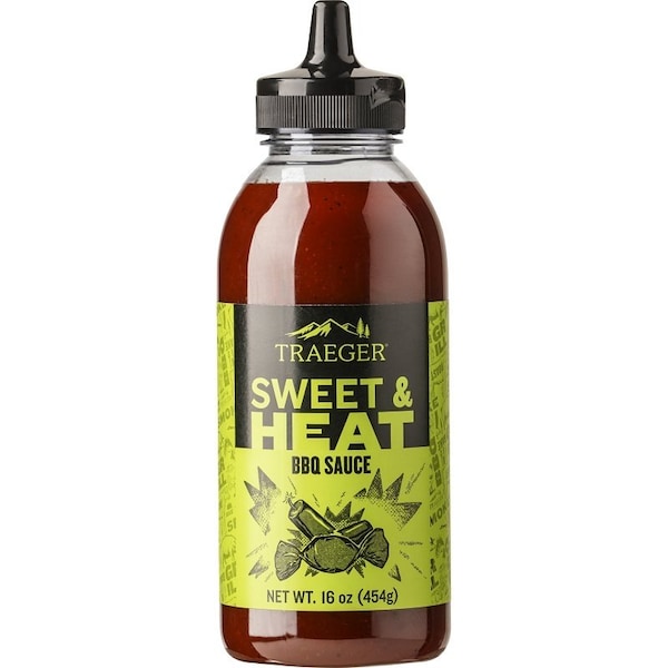 Traeger Sweet and Heat Spicy BBQ Marinade, Heat, Spicy, Sweet, 16 oz, Bottle SAU065 - main