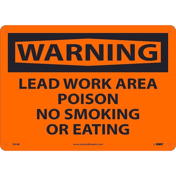 Nmc Lead Work Area Poison No Smoking Or Eati W6AB - main