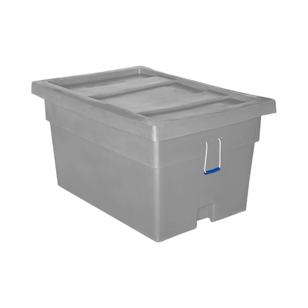 Myton Industries Bulk Ship Container, 24 cubic ft., 650lb. capacity, GRY MTX-2 GRAY - main