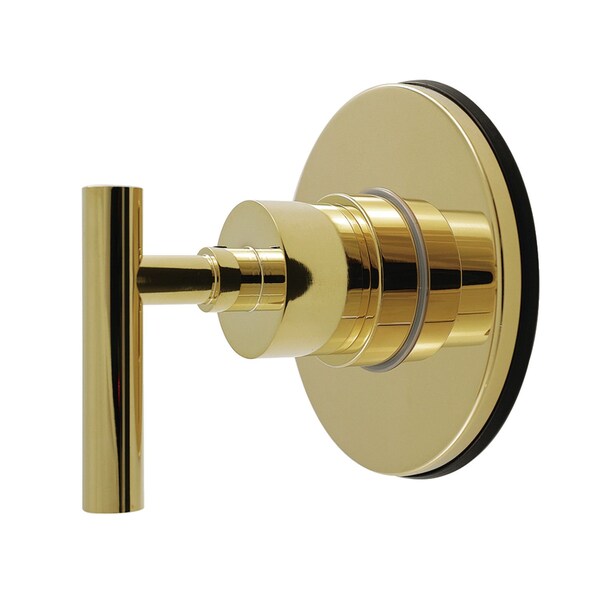 Kingston Brass Single-Handle Six-Way Diverter Valve with Round Trim Kit, Polished Brass KS4032CML - main