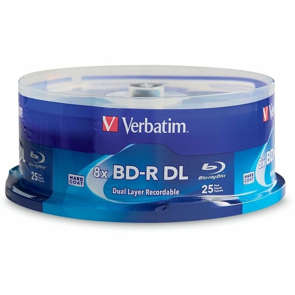 Verbatim BD-R DL 50GB 8X with Branded Surface - 25pk Spindle - 120mm 98356 - main