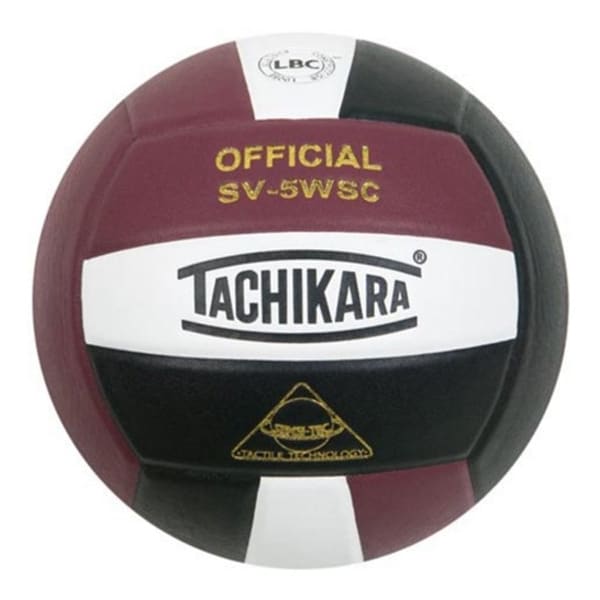 Tachikara Tachikara SV5WSC.CWB Sensi-Tec Composite High Performance Volleyball - Cardinal-White-Black SV5WSC.CWB - main