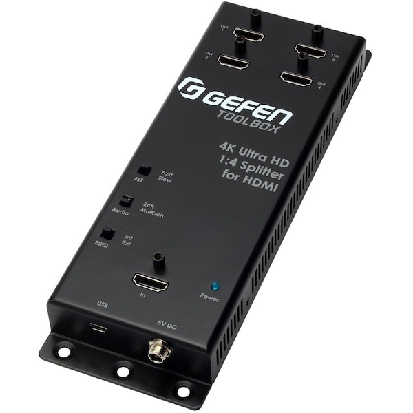 Gefen 4K Ultra HD 1:4 Splitter for HDMI Black GTB-HD4K2K-144C-BLK-CO - main