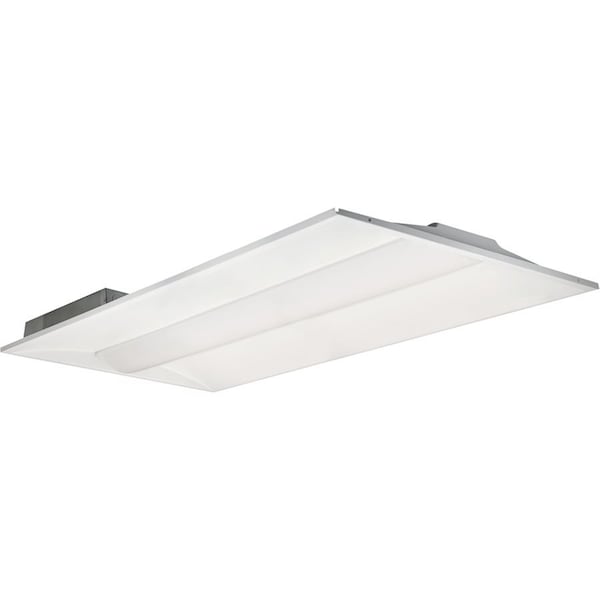 Sunlite LED 2x4 Wattage Color Selectable 35K-50K, Dimmable White Center Basket Troffer Fixture 85218-SU - main