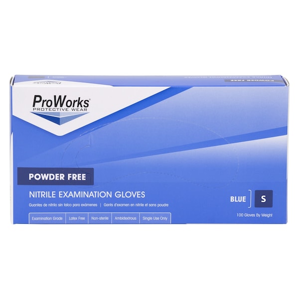 Safety Zone Nitrile Powder Free 4 mil Exam Gloves - Blue, Sm - Case of 1000 GL-N135FS - main