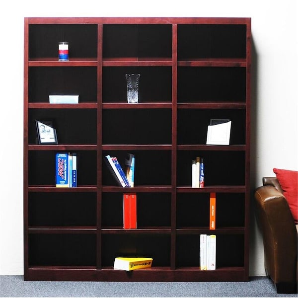 Concepts In Wood Wall Storage Unit Bookcase - Cherry Finish MI7284-C - main