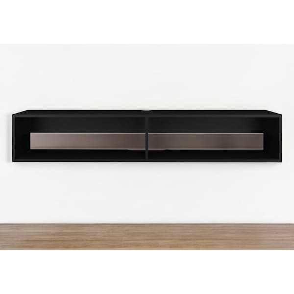 Homeroots 59" Black Floating Mount TV Stand 569213 - main