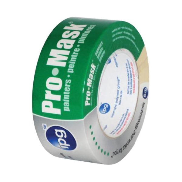 Intertape Masking Tape, 60 yd L, 34 in W, Crepe Paper Backing, Light Green 5802-.75 - main