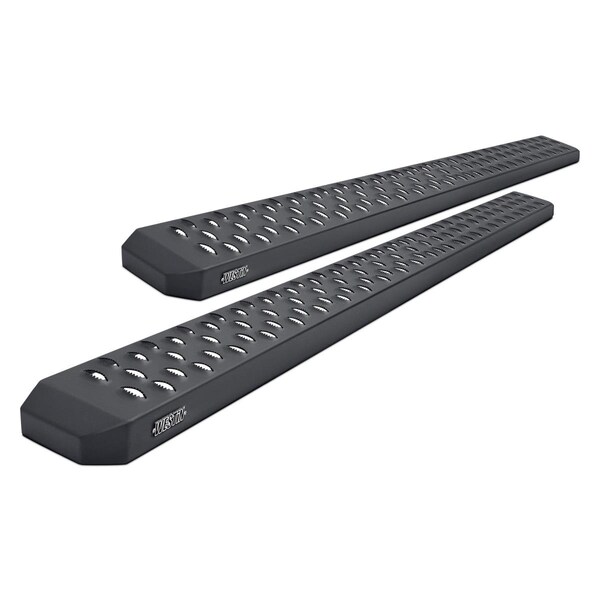 Perfectpitch 2774725 75 in. Grate Steps Cab Length Black Running Boards for 2000-2014 Chevy Tahoe PE3572425 - main