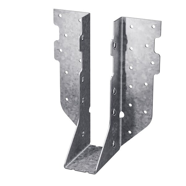Simpson Strong-Tie HUS Joist Hanger, 7-1/16 in H, 3 in D, 1-5/8 in W, 2 x 8 in, Steel, Galvanized/Zinc HUS28 - main