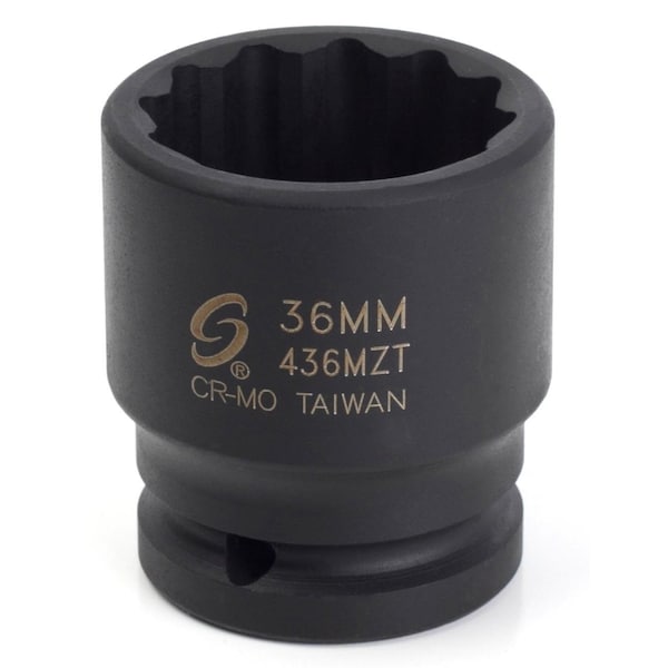 Sunex 3/4 in Drive 36Mm 12-Point Thin Wall Impact Socket 436MZT - main