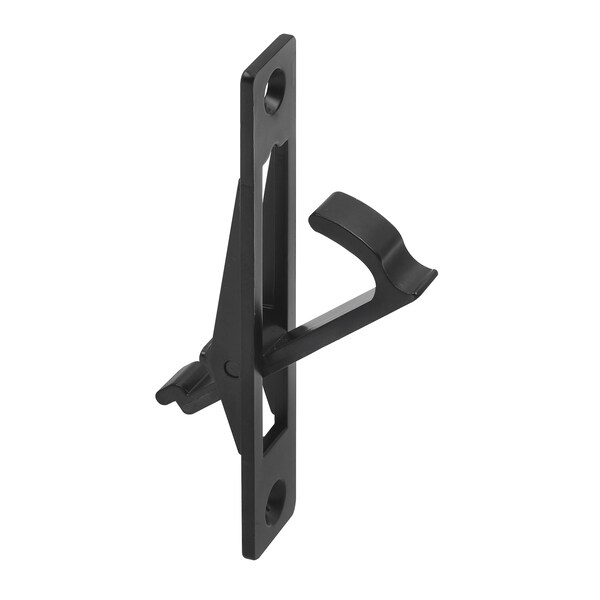 Prime-Line Pocket Door Edge, Flush Mortise Pull, Matte Black N 72748 - main