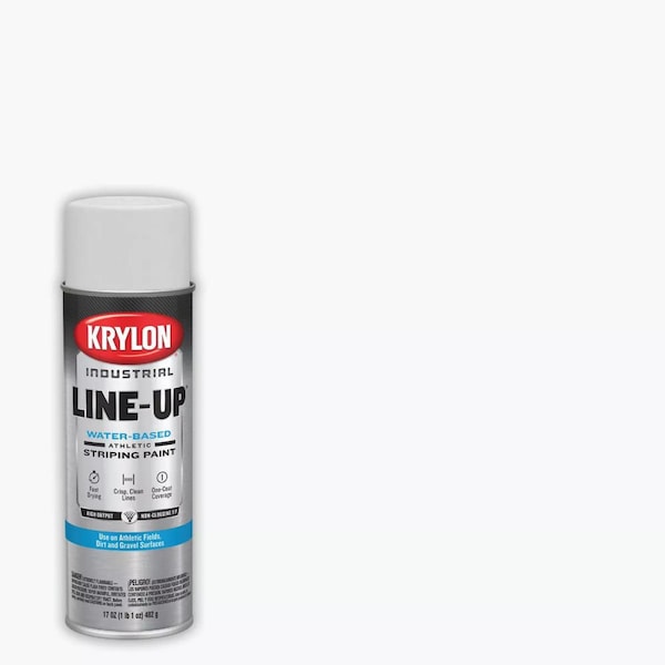 Krylon Industrial 8305 WB Athletic White Striping Paint K00830508 - main