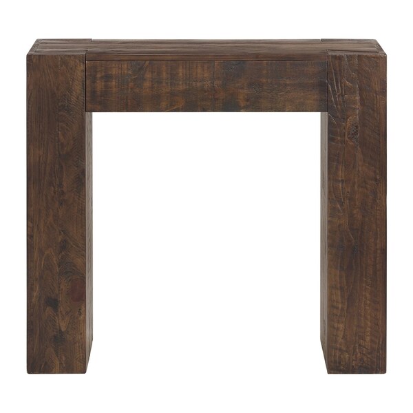 Alaterre Furniture Stockyard Solid Wood Console Table 36 in Modern Farmhouse Small Entryway Table AFTBL-035 - main