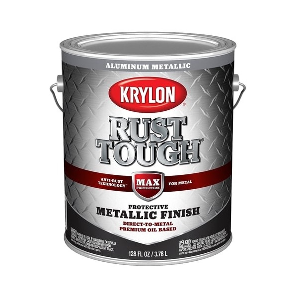 Krylon Rust Tough Oil-Based Gloss Rust Control Enamel, Aluminum, 1 Gal. K09742008 - main