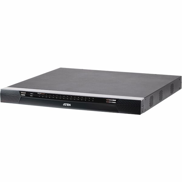 Aten 8 Remote & 1 Local user shared, 32 Port Cat5 FHD IP KVM with Virtual Media and Dual Power KN8032VB - main