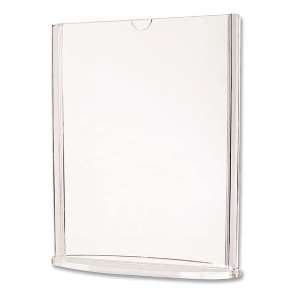 Deflecto Tabletop Sign and Menu Holder, 8.5 x 11 Insert, Clear 4432 - main