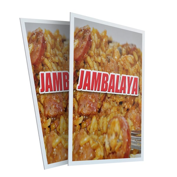 Signmission Jambalaya, Plastic Signs Only 24 Inch x 36 Inch, Corrugated Plastic, 2PK CSB-2436-2PACK-Jambalaya - main