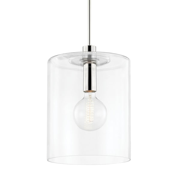 Mitzi Neko 1 Light Pendant 12 In. Polished Nickel H108701L-PN - main