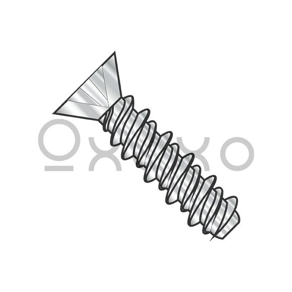 Oxoxo 2-32X1/4 Phillips Flat High Low Screw Fully Threaded 18 8 Stainless Steel, 5000PK 567505 - main