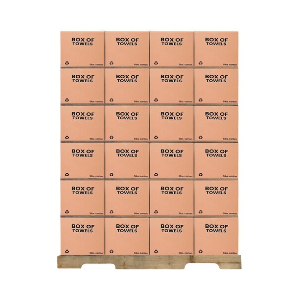 Supremeplus White Half Towel Rags 20 in x 20 in, 600 lbs. Pallet, 120 x 5 lbs. Boxes, 120PK SP-3074 - main
