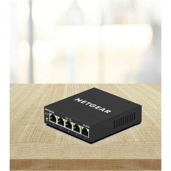 Netgear GS305E 5-PORT GIGABIT ETHERNET SMART MANAGED PLUS SWITCH FANLESS EAS GS305E-100NAS - main