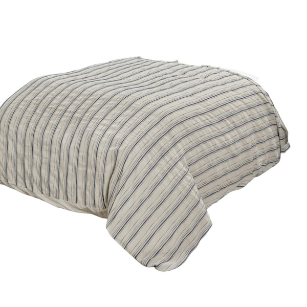 Homeroots Natural King Linen 300 Thread Count Dry Clean Only Duvet Cover 480087 - main