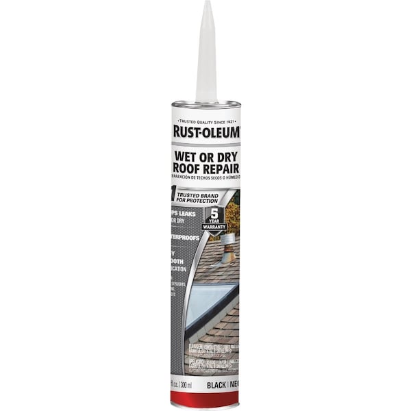 Rust-Oleum 10.1 Oz. Black Wet or Dry Roof Repair 301826 - main