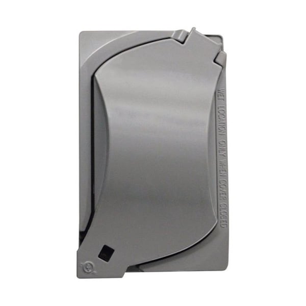 Sigma Engineered Solutions 14147 1 Gang Weatherproof Universal Cover Gray 3425139 - main