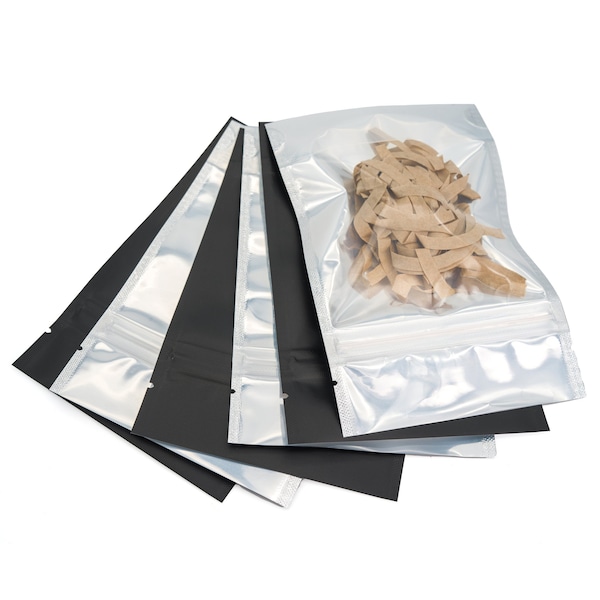 Non-Branded 9 x 13 1/2 x 4 3/4in, Black - Matte Stand-Up Barrier Pouches, 500PK P91354S - main