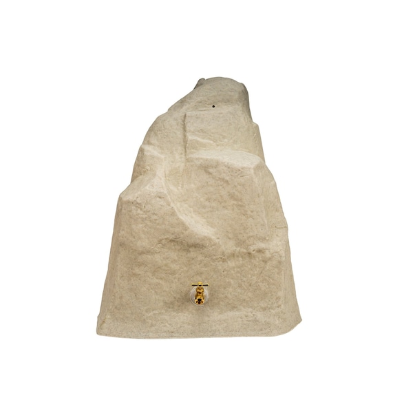 Good Ideas Rain Wizard Rock Rain Barrel - Sandstone RWWR42-SAN - main