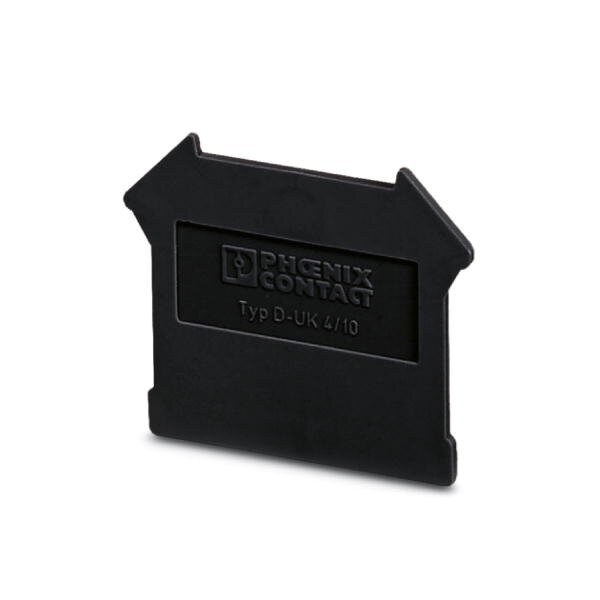 Phoenix Contact D-UK 4/10 BK End cover color: 3073911 - main