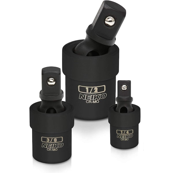 Neiko Impact Universal Joint-Socket Extension Set, 3-Piece Sockets, Cr-Mo 02486A - main
