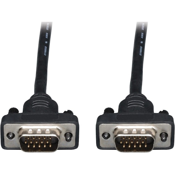 Tripp Lite 15FT VGA COAX MONITOR CABLE LOW PROFILE WIT RGB HIGH RESOLUTION HD15 M/M 15FT P502-015-SM - main