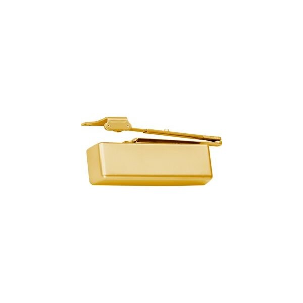 Lcn Closers XP Heavy Duty Door Closer, Cast Iron, Surface Mount, TBSRT Screw Pack, 696 Brass Powder Coat 4040XP-RW/PA-BRASS - main