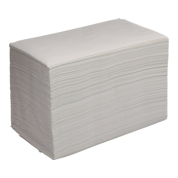 Empress 2-Ply Dinner Napkin Brick Pack 14.2 x 16.5, White, 1/8 Fold, 300PK DN 281517B - main
