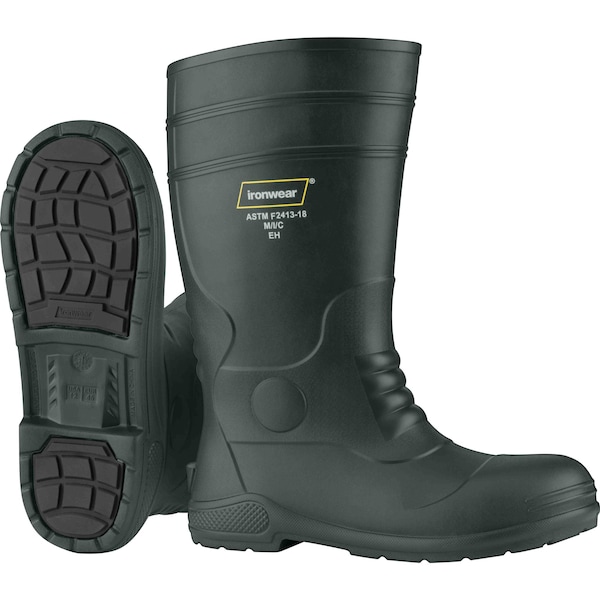 Ironwear 15.5in Oil Resistant Non Slip EVA Boots w/ Composite Toe, Green/5 9292-G-05 - main