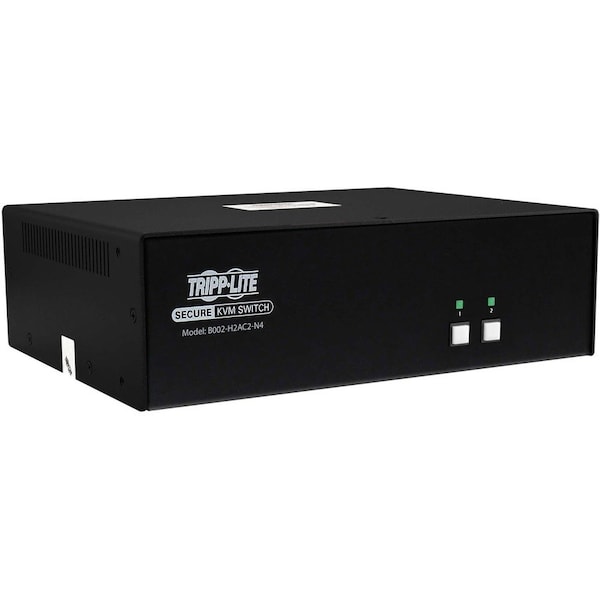 Tripp Lite SECURE KVM SWITCH 2PORT DUAL HEAD HDMI TO HDMI 4K NIAP PP4.0 CAC B002-H2AC2-N4 - main