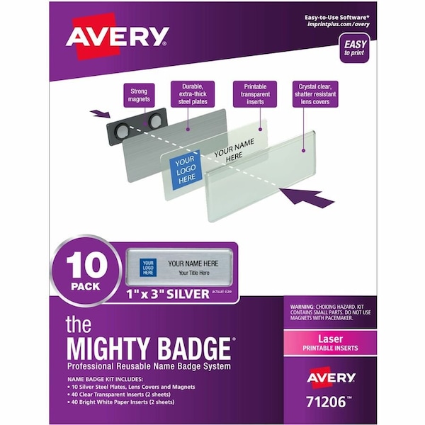 Avery The Mighty Badge by Professional, PK10 71206 - main