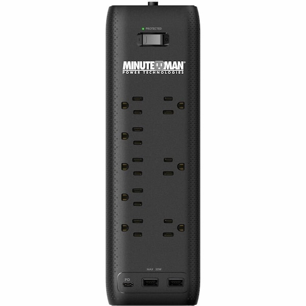 Minuteman SURGE STRIP, 2160J, USB CHARGER MMS-STP8U3 - main