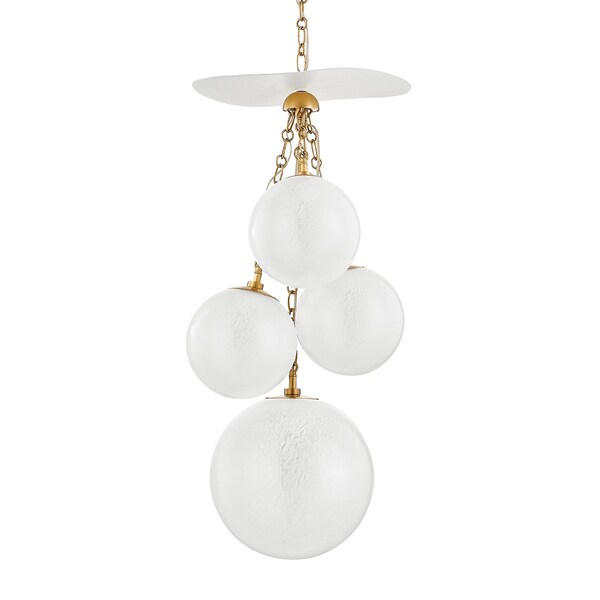 Corbett Lighting Antoinette 4 Light Pendant 16.75 In. Vintage Brass 419-36-VB/GSW - main
