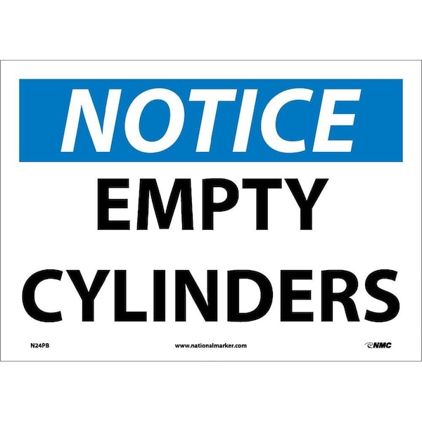 Nmc Notice Empty Cylinders Sign, N24PB N24PB - main