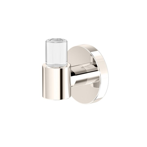 Gatco Clarion Robe Hook, Crystal-Clear Acrylic/Polished Nickel 5725 - main