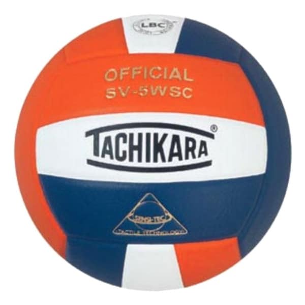 Tachikara SV5WSC.OWN Sensi-Tec Composite High Performance Volleyball - Orange-White-Navy SV5WSC.OWN - main
