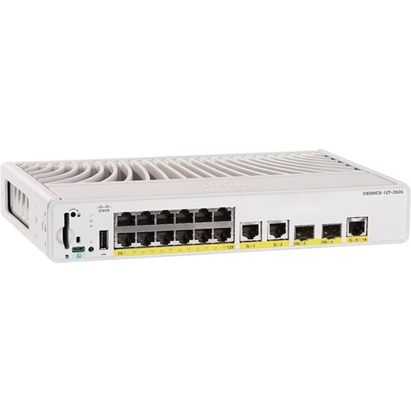 Cisco CATALYST 9000 COMPACT SWITCH 12-PORT POE+, 240W, ESSENTIALS C9200CX-12P-2X2G-E - main